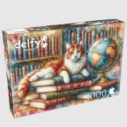 Books, Globe & Purrs Cats