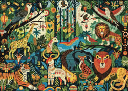 Bright Jungle Vibes Jungle Animals