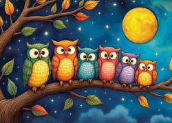 Night Owls Club Birds