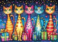 Purrfectly Wrapped Cats