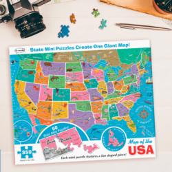 Map of the USA Maps & Geography Jigsaw Puzzle