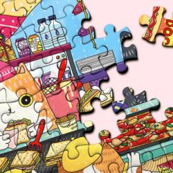 Street Food Cats Jigsaw Puzzle