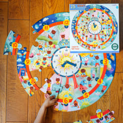 Around the Clock Puzzle Educational