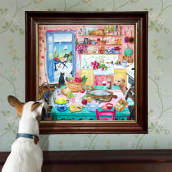 Pink Kitchen Around the House