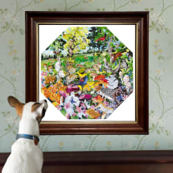 Edible Mushrooms Octagon Puzzle Flower & Garden