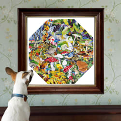 Poisonous Mushrooms Octagonal Puzzle Flower & Garden