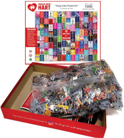 Keep Calm Puzzle On Collage