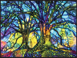 Abstract Trees by Peggy Collins Forest