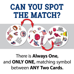 Washington Nationals MLB Spot It! Game