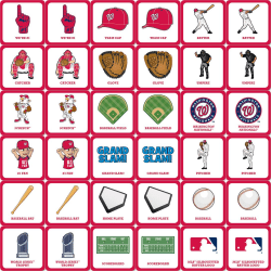 Washington Nationals MLB Matching Game