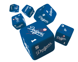 Los Angeles Dodgers MLB Dice Set