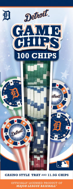 Detroit Tigers MLB Poker Chips 100pc