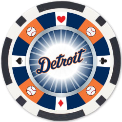Detroit Tigers MLB Poker Chips 100pc