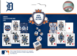 Detroit Tigers MLB 2-pack Playing Cards & Dice Set