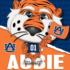Auburn Tigers NCAA Mascot  Sports Jigsaw Puzzle