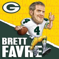 Green Bay Packers NFL All-Time Greats - Brett Favre Sports