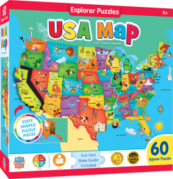 USA Map State Educational
