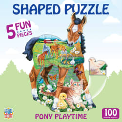 Pony Playtime - 100 Piece Shaped Puzzle Horse