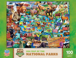 National Parks Map Forest Animal