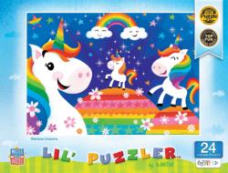 Rainbow Unicorns Unicorn Jigsaw Puzzle