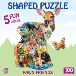 Fawn Friends - 100 Piece Shaped Puzzle Animals