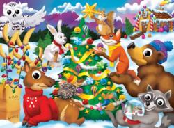 Around the Christmas Tree Christmas Jigsaw Puzzle