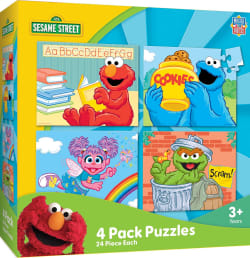 Sesame Street 4 Pack - 24 Piece Kids Puzzles Movies & TV