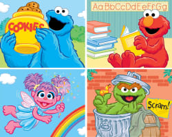 Sesame Street 4 Pack - 24 Piece Kids Puzzles Movies & TV