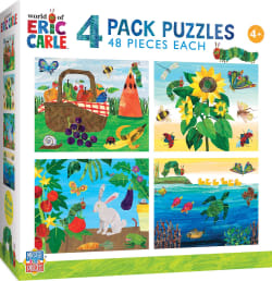 Eric Carle - 4-Pack 48 Piece Puzzles Butterflies and Insects