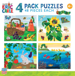 Eric Carle - 4-Pack 48 Piece Puzzles Butterflies and Insects