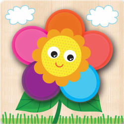 4 Chunky Wood Puzzles - Garden Friends Butterflies and Insects