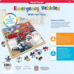 Wood Fun Facts - Emergency Vehicles Police & Fire