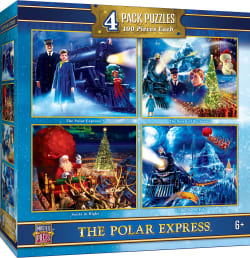 The Polar Express - 4 Pack 100 Piece Puzzles - Scratch and Dent Movies & TV