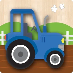 4 Chunky Wood Puzzles - Farm Farm