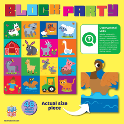 Block Party - Farm 48 Piece Puzzle Animals