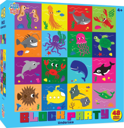 Block Party - Farm 48 Piece Puzzle - Scratch and Dent Animals