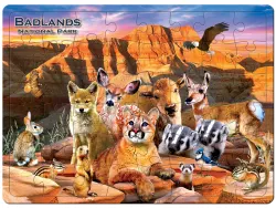 Badlands National Park 48 Piece Tray Puzzle Animals