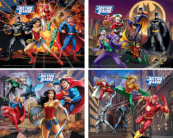 Justice League - 4 Pack 100 Piece Puzzles Movies & TV
