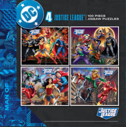 Justice League - 4 Pack 100 Piece Puzzles Movies & TV