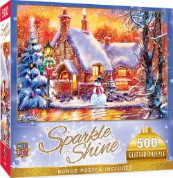 Snowman Cottage Winter