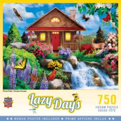 Floral Falls Cabin & Cottage Jigsaw Puzzle