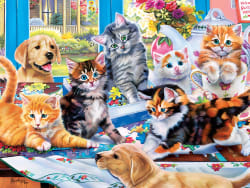 Puzzling Gone Wild Cats