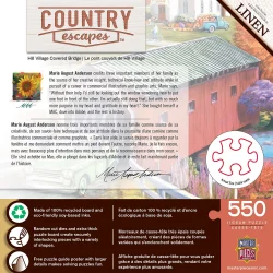 Hill Village Covered Bridge Landscape