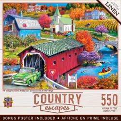 Hill Village Covered Bridge Landscape