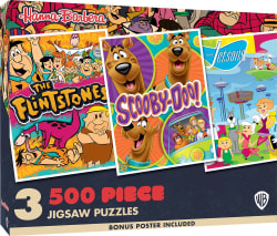 3 Pack - Hanna-Barbera 500 Piece Puzzles - Scratch and Dent Movies & TV
