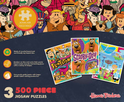 3 Pack - Hanna-Barbera 500 Piece Puzzles - Scratch and Dent Movies & TV
