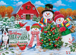 4 Pack - Season's Greetings 500 Piece Puzzles Christmas