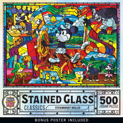 Stained Glass - Steamboat Willie Disney