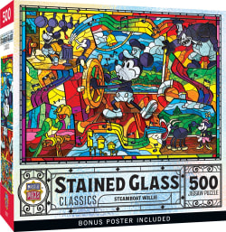 Stained Glass - Steamboat Willie Disney