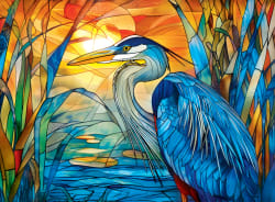 4 Pack - Stained Glass 500 Piece Puzzles Animals